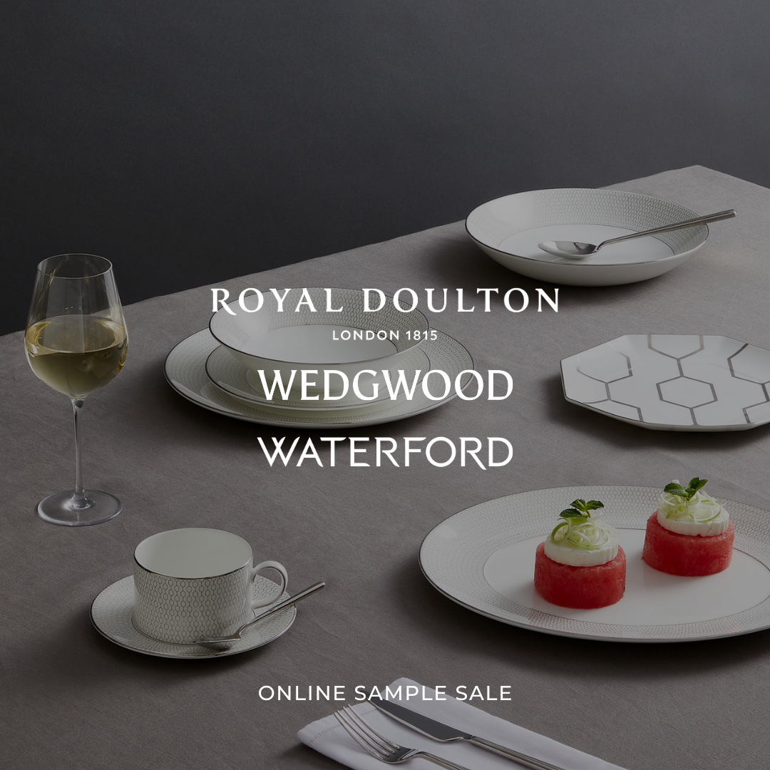 Book your ticket via the link in our bio | Join our exclusive online sample sale featuring Royal Doulton, Wedgwood & Waterford. Enjoy up to 70% off on luxury tableware, fine ceramics, and crystal.⁠
⁠
Royal Doulton⁠
Inspired by 200 years of design heritage, Royal Doulton has been ‘savouring the moment’ with its quality tableware and unique handcrafted touches since 1815.⁠
⁠
Wedgwood⁠
It’s been over 260 wonderful years since Josiah Wedgwood began to inspire people all over the world to decorate and dress their tables with creativity and style. Welcome to Wedgwood: the home of daring curiosity.⁠
⁠
Waterford⁠
Waterford has been combining the finest raw materials with expert craftsmanship for generations, creating stunning crystal renowned across the globe for the deepest and most beautiful cuts.⁠
⁠