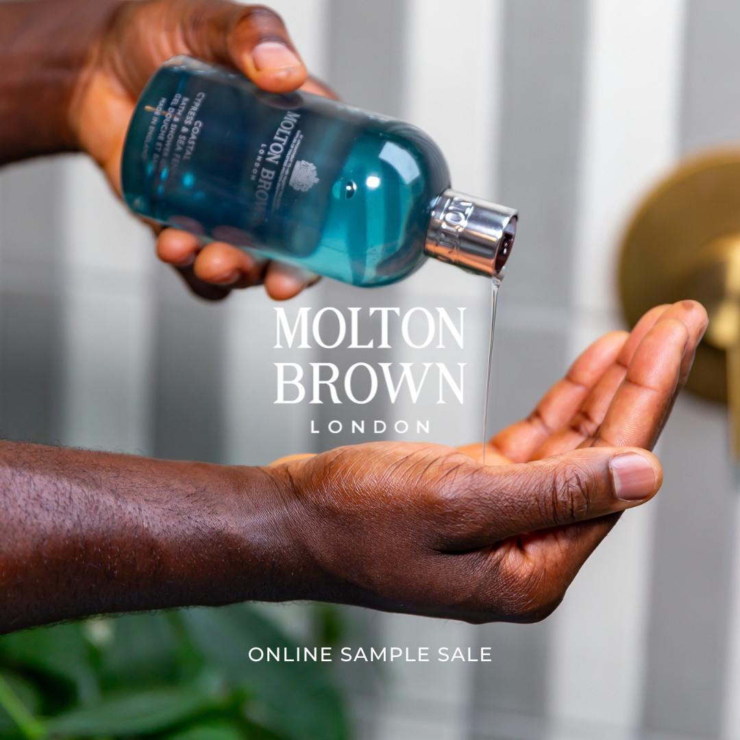 Book your ticket via the link in our bio | Enjoy up to 80% off gifts, bath and body, haircare, toiletries and more by Molton Brown at the Showcase online store.⁠
⁠
Born in South Molton Street, London in 1971, Molton Brown is an enduring icon of uniquely British style. Working side by side with a collective of progressive perfumers, they nurture the artistic freedom to compose intriguing Eau de Parfum and Toilette, iconic Bath and Body, Hair and Home collections.⁠