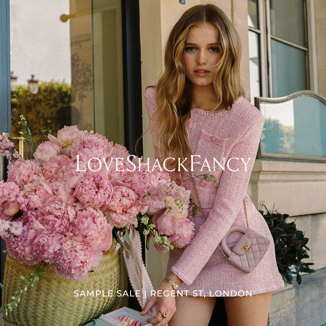 Discover the world of LoveShackFancy, the New York brand launched by former fashion editor and stylist Rebecca Cohen.⁠
⁠
The LoveShackFancy aesthetic marries vintage inspiration with a fun, modern take on femininity, an overflow of pink, prints, florals, ruffles, lace, and bows.⁠
⁠
Shop up to 80% off womenswear, childrenswear, and accessories at our Regent St Store, book now via the link in bio.