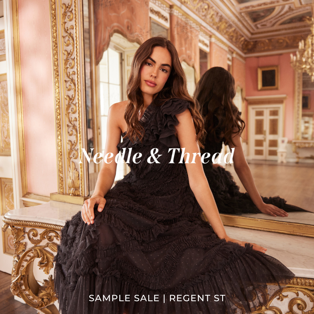 Book your ticket via the link in our bio | Enjoy up to 80% off luxury womenswear and childrenswear from Self-Portrait at our Regent Street store.⁠
⁠
Globally recognised for its considered ranges of ready-to-wear, Needle & Thread was founded by Hannah Coffin in 2013.⁠
⁠
Known for its timeless pieces, Needle & Thread celebrates colour and femininity in the contemporary sector and takes inspiration from the English countryside, flowers and vintage finds.